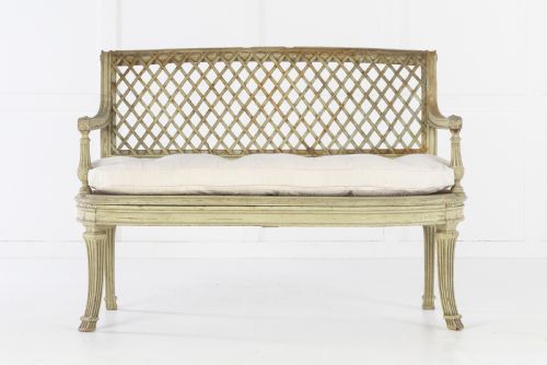 FRENCH PAINTED SOFA CIRCA 1900 - ADDITIONAL PHOTO 7