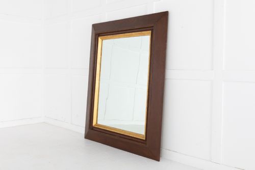 19TH CENTURY FRENCH OAK MIRROR - ADDITIONAL PHOTO 2