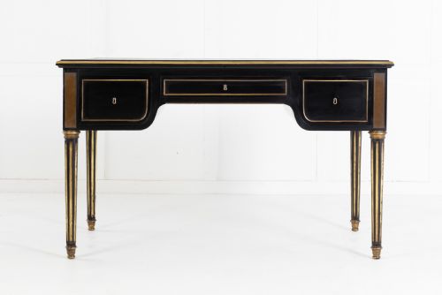 19TH CENTURY FRENCH EBONISED BUREAU PLAT - ADDITIONAL PHOTO 2