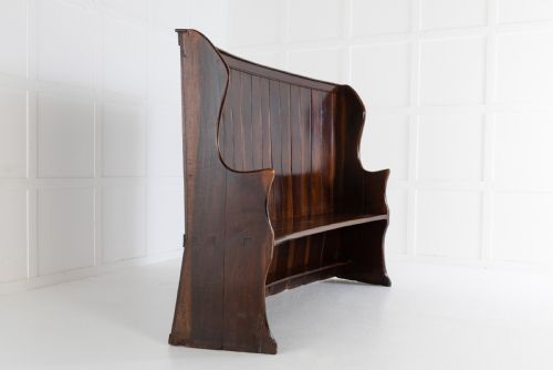 19TH CENTURY WELSH OAK SETTLE - ADDITIONAL PHOTO 1