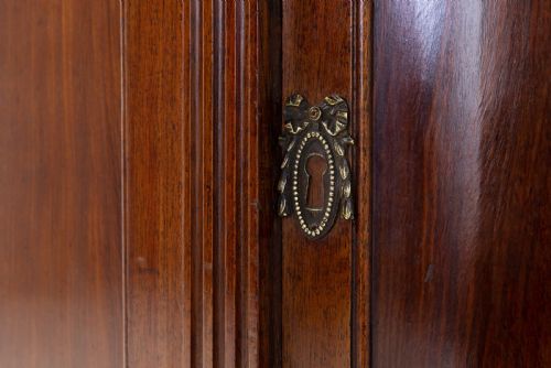 19TH CENTURY FRENCH MAHOGANY SIDE CABINET - ADDITIONAL PHOTO 9