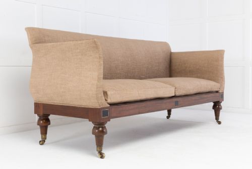 19th century regency mahogany sofa - CATEGORY: ANTIQUE SOFAS - DATED 19TH CENTURY