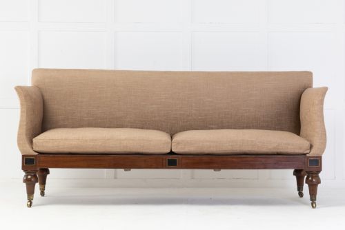 19TH CENTURY REGENCY MAHOGANY SOFA - ADDITIONAL PHOTO 4