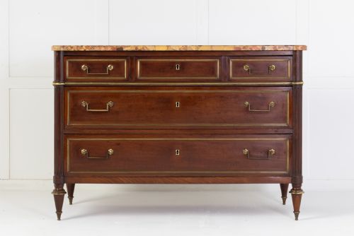19TH CENTURY COMMODE WITH MARBLE TOP - ADDITIONAL PHOTO 1
