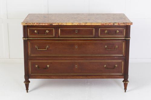 19TH CENTURY COMMODE WITH MARBLE TOP - ADDITIONAL PHOTO 2