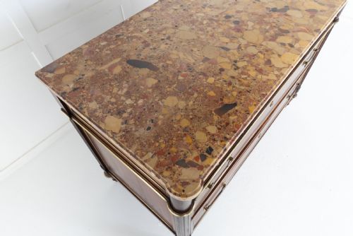 19TH CENTURY COMMODE WITH MARBLE TOP - ADDITIONAL PHOTO 3