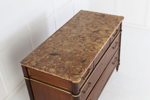 19TH CENTURY COMMODE WITH MARBLE TOP - ADDITIONAL PHOTO 5