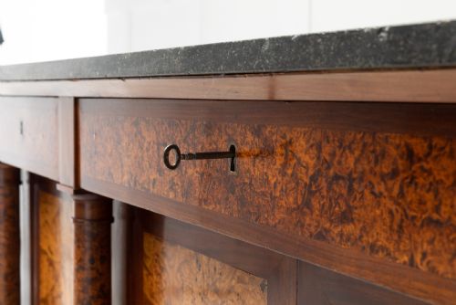 18TH CENTURY FRENCH ASH AND MAHOGANY ENFILARDE - ADDITIONAL PHOTO 5