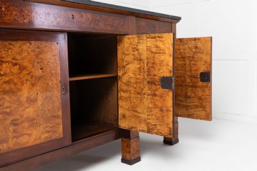 18TH CENTURY FRENCH ASH AND MAHOGANY ENFILARDE - ADDITIONAL PHOTO 9