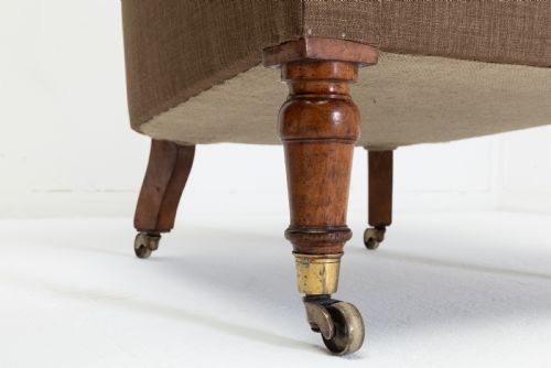 PAIR OF 19TH CENTURY ENGLISH BUTTON BACK ARMCHAIRS - ADDITIONAL PHOTO 3