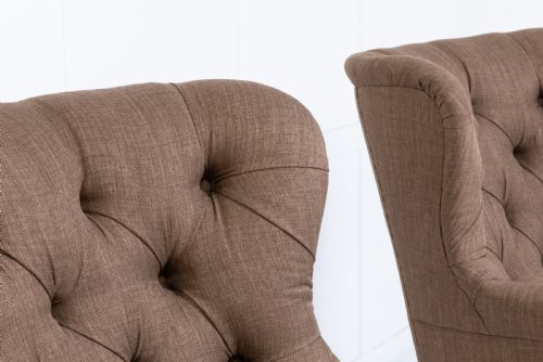 PAIR OF 19TH CENTURY ENGLISH BUTTON BACK ARMCHAIRS - ADDITIONAL PHOTO 4