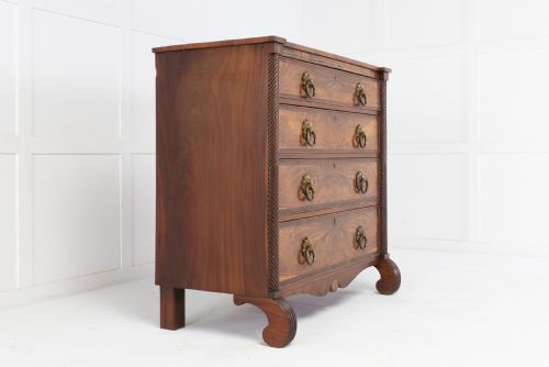 19TH CENTURY CENTURY REGENCY MAHOGANY AND ROSEWOOD CHEST OF DRAWERS - ADDITIONAL PHOTO 1
