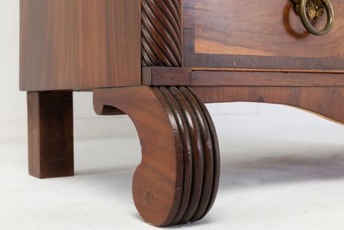 19TH CENTURY CENTURY REGENCY MAHOGANY AND ROSEWOOD CHEST OF DRAWERS - ADDITIONAL PHOTO 2