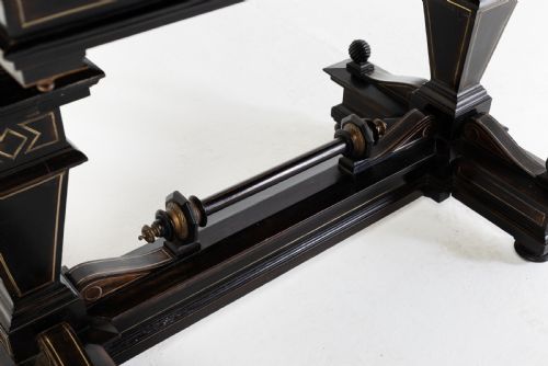 19TH CENTURY FRENCH EBONISED SIDE TABLE - ADDITIONAL PHOTO 5