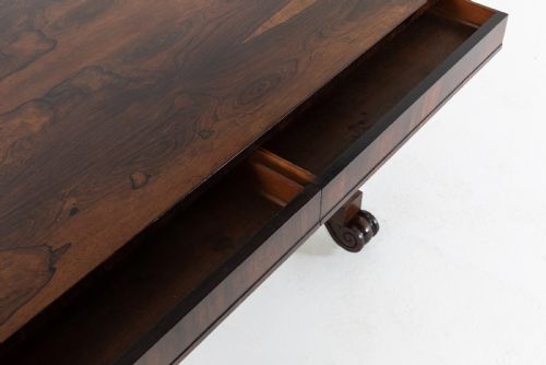 EARLY 19TH CENTURY REGENCY ROSEWOOD WRITING TABLE - ADDITIONAL PHOTO 4