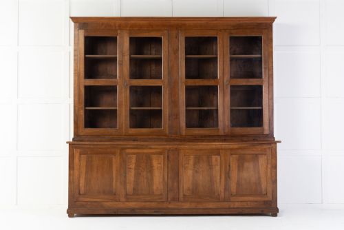 19th century french walnut bookcase - CATEGORY: ANTIQUE BOOKCASES - DATED 19TH CENTURY