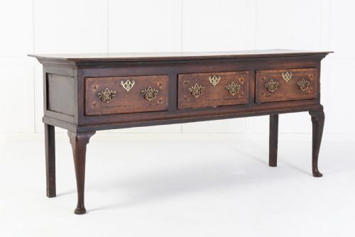 george iii oak dresser base - CATEGORY: ANTIQUE SIDEBOARDS - DATED GEORGIAN