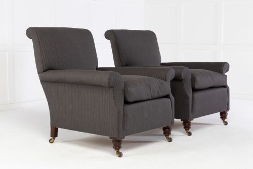 PAIR OF 19TH CENTURY ENGLISH WALNUT ARMCHAIRS - ADDITIONAL PHOTO 4