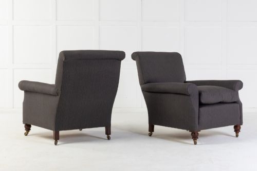 PAIR OF 19TH CENTURY ENGLISH WALNUT ARMCHAIRS - ADDITIONAL PHOTO 9