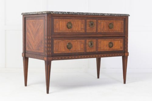 18th century french kingwood and tulip commode - CATEGORY: ANTIQUE CHEST OF DRAWERS - DATED 18TH CENTURY