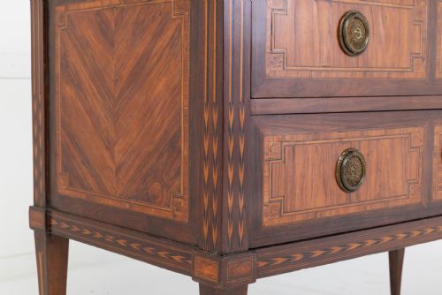 18TH CENTURY FRENCH KINGWOOD AND TULIP COMMODE - ADDITIONAL PHOTO 4