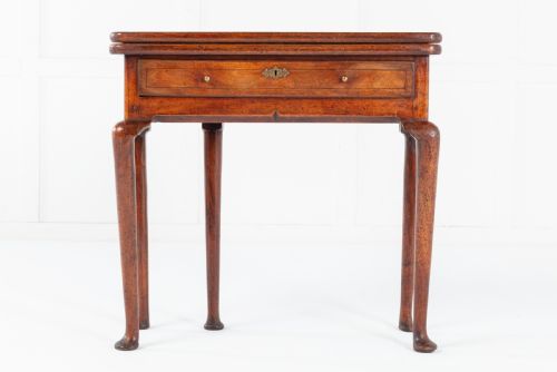 GEORGE I WALNUT CARD TABLE - ADDITIONAL PHOTO 1