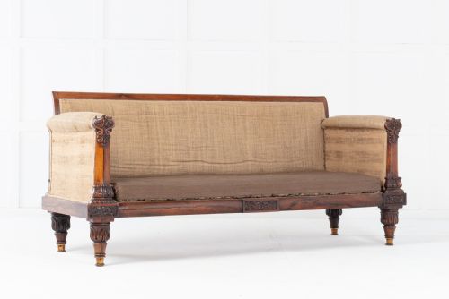19th century regency rosewood sofa - CATEGORY: ANTIQUE SOFAS - DATED 19TH CENTURY