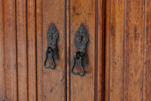 19TH CENTURY SOLID OAK BOOKCASE - ADDITIONAL PHOTO 6