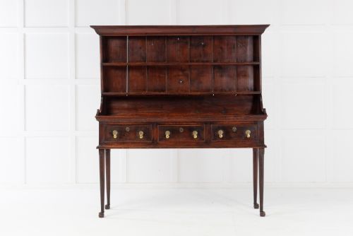 LATE 18THEARLY 19TH CENTURY PINE DRESSER AND RACK - ADDITIONAL PHOTO 4