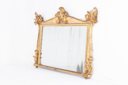 REGENCY GILTWOOD OVERMANTEL MIRROR - ADDITIONAL PHOTO 3