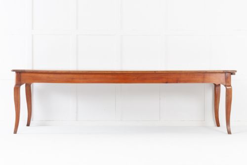 LARGE 19TH CENTURY FRENCH CHERRYWOOD FARMHOUSE TABLE - ADDITIONAL PHOTO 1