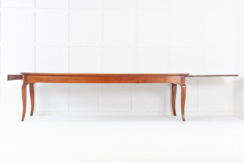 LARGE 19TH CENTURY FRENCH CHERRYWOOD FARMHOUSE TABLE - ADDITIONAL PHOTO 3