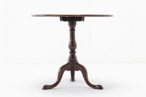 18TH CENTURY ENGLISH MAHOGANY TILT TOP TRIPOD TABLE - ADDITIONAL PHOTO 1
