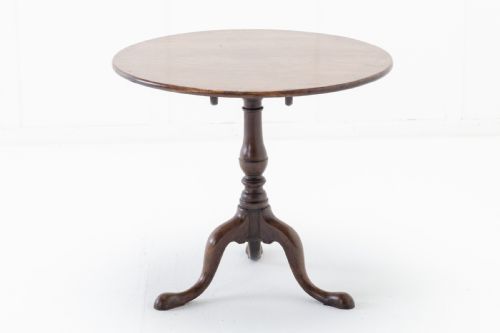 18TH CENTURY ENGLISH MAHOGANY TILT TOP TRIPOD TABLE - ADDITIONAL PHOTO 2