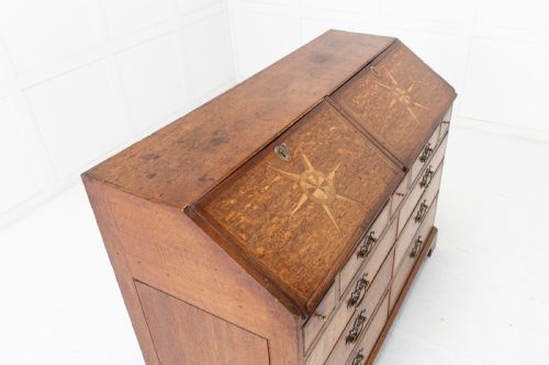 18TH CENTURY ESTATE OAK ASH ENGLISH BUREAU - ADDITIONAL PHOTO 2