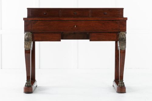 19TH CENTURY MAHOGANY DESK ATTRIBUTED TO ALPHONSE GIROUX - ADDITIONAL PHOTO 1