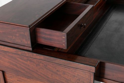 19TH CENTURY MAHOGANY DESK ATTRIBUTED TO ALPHONSE GIROUX - ADDITIONAL PHOTO 6