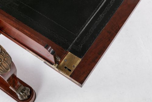 19TH CENTURY MAHOGANY DESK ATTRIBUTED TO ALPHONSE GIROUX - ADDITIONAL PHOTO 12