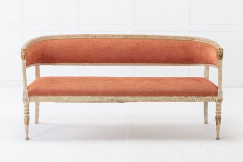 19TH CENTURY SWEDISH PAINTED SOFA - ADDITIONAL PHOTO 1