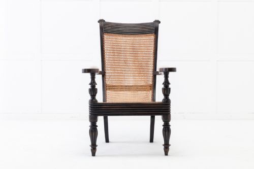 19TH CENTURY ANGLO INDIAN EBONISED TEAK ARMCHAIR - ADDITIONAL PHOTO 1