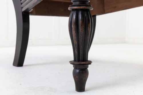 19TH CENTURY ANGLO INDIAN EBONISED TEAK ARMCHAIR - ADDITIONAL PHOTO 7