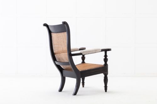 19TH CENTURY ANGLO INDIAN EBONISED TEAK ARMCHAIR - ADDITIONAL PHOTO 10