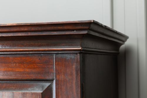 18TH CENTURY GEORGIAN MAHOGANY LINEN PRESS - ADDITIONAL PHOTO 8