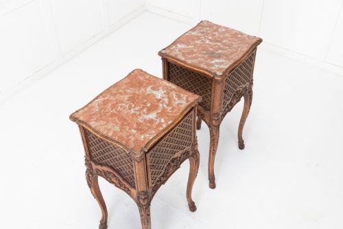 PAIR OF 19TH CENTURY FRENCH OAK BEDSIDE TABLES - ADDITIONAL PHOTO 3