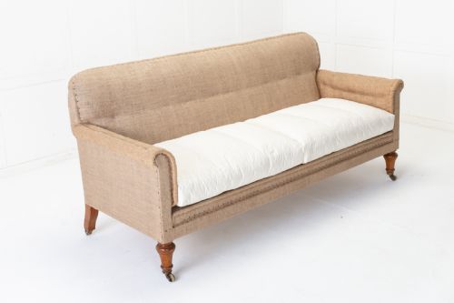 large 19th century english oak sofa - CATEGORY: ANTIQUE SOFAS - DATED 19TH CENTURY