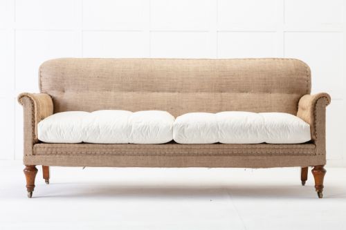 LARGE 19TH CENTURY ENGLISH OAK SOFA - ADDITIONAL PHOTO 1