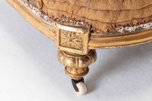 19TH CENTURY ENGLISH COUNTRY HOUSE GILTWOOD ARMCHAIR - ADDITIONAL PHOTO 2
