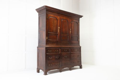 18TH CENTURY ENGLISH GEORGE III HOUSEKEEPERS CUPBOARD - ADDITIONAL PHOTO 1