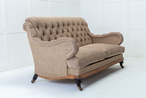 19TH CENTURY ENGLISH 'HOWARD STYLE' SOFA - ADDITIONAL PHOTO 1