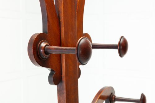 19TH CENTURY OAK 'HALL TREE' COAT UMBRELLA STAND - ADDITIONAL PHOTO 2